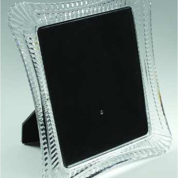 Waterford Wellesley Clear Crystal Photo Picture Frame For 8” X 10” Retired - Picture 1 of 6